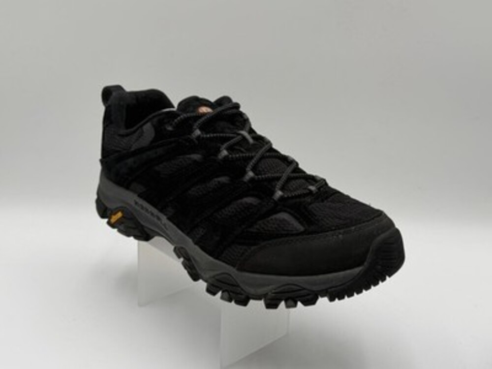Merrell Men's Moab 3 Hiking Shoes Size 12W Black Night Outdoor Vibram Trail
